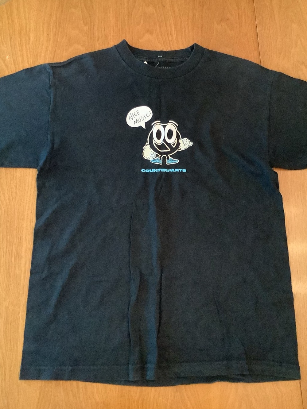 Counterparts Black Graphic Tee - Nice Music Logo